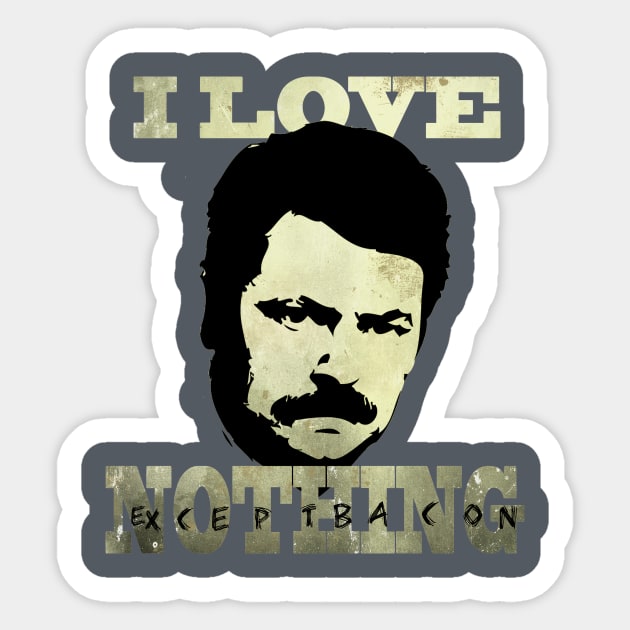 I Love Nothing Sticker by Migs